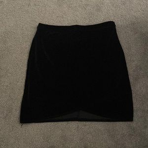 Black suede Hollister skirt